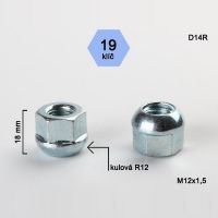 Kolová matice M12x1,5 dosedací plocha koule 
