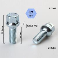 Kolový šroub M12x1,5x32, dosedací plocha koule 