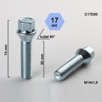 Šroub M14x1,5x50 kužel, klíč 17; výška 74  